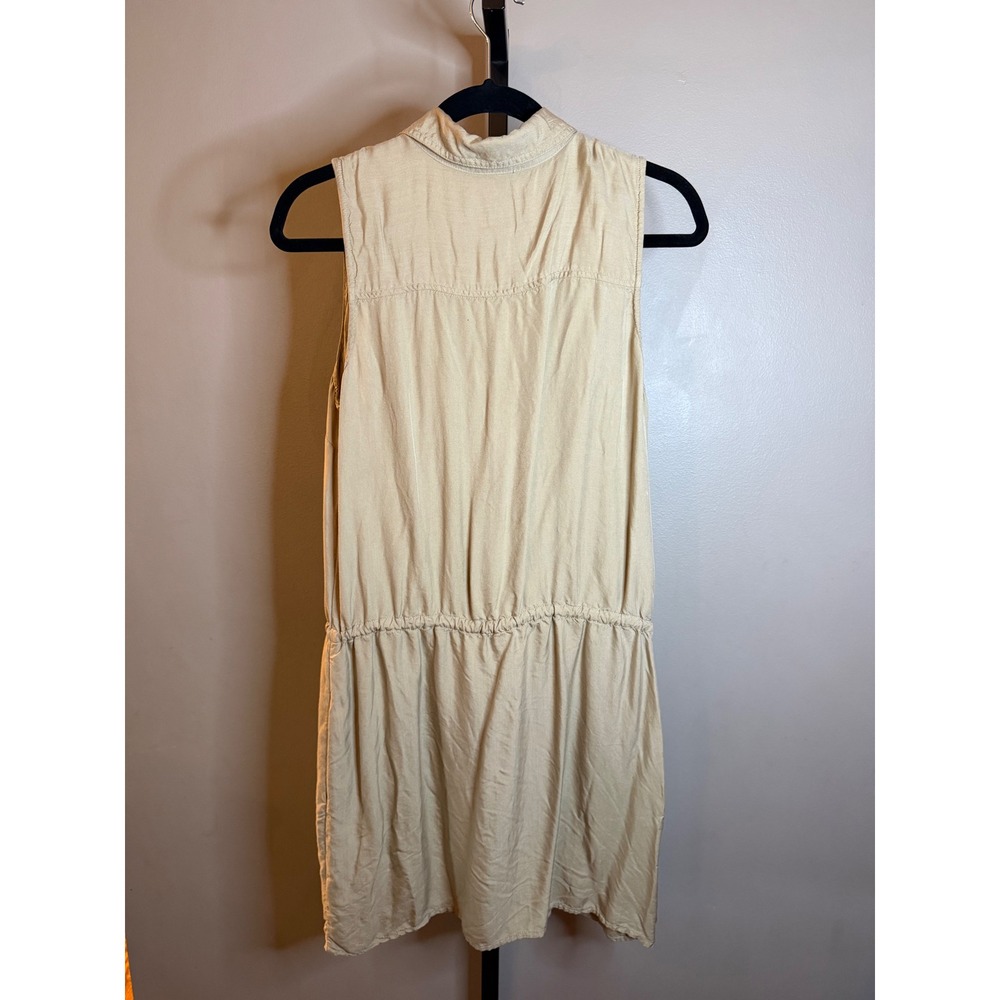 Michael Michael Kors Khaki Tan Sleeveless Button Down Safari Shirt Dress Large